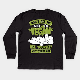 Veganism Vegan Gift Kids Long Sleeve T-Shirt